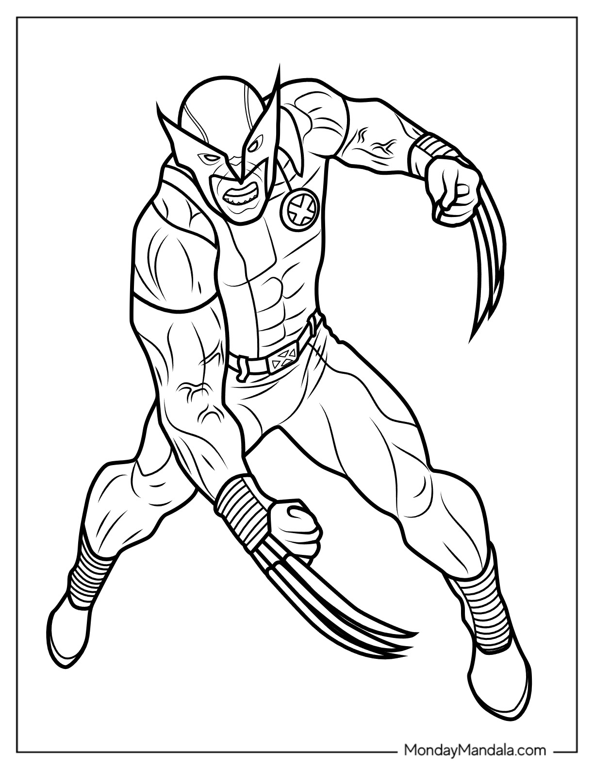 Wolverine Coloring Pages (Free PDF ...