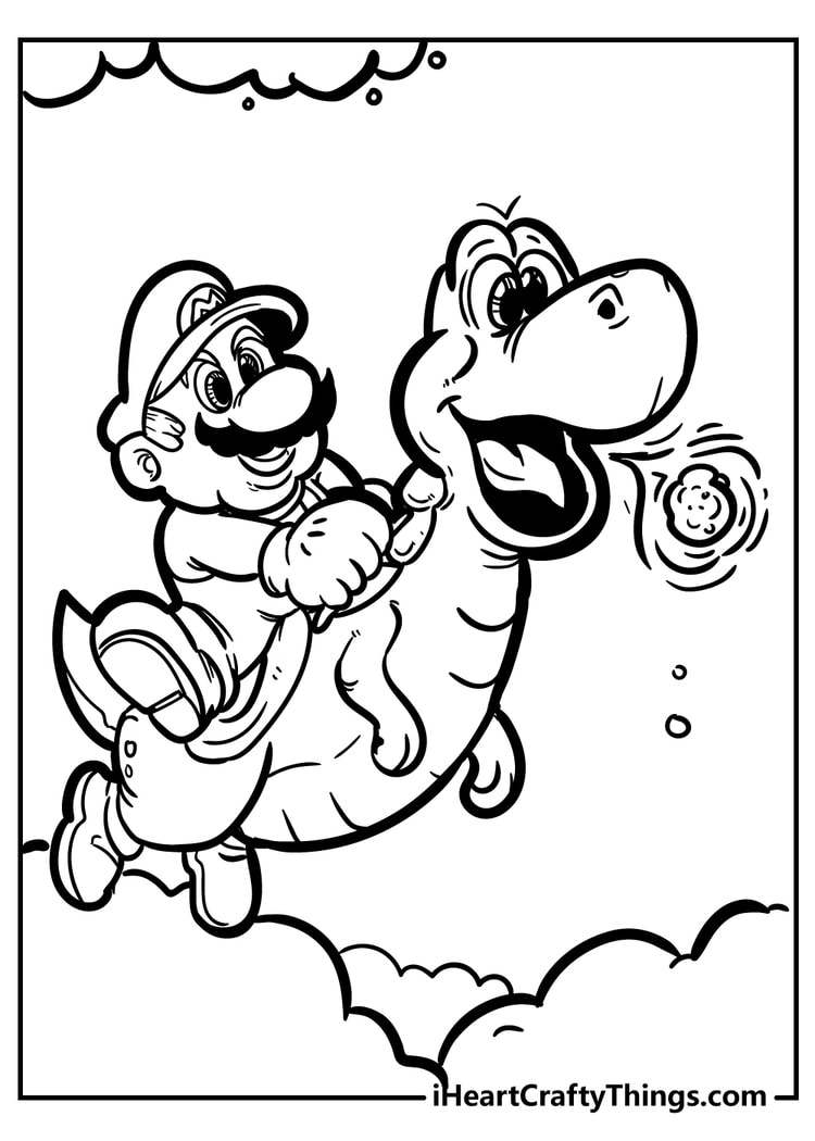 Super Mario Bros Coloring Pages (100 ...