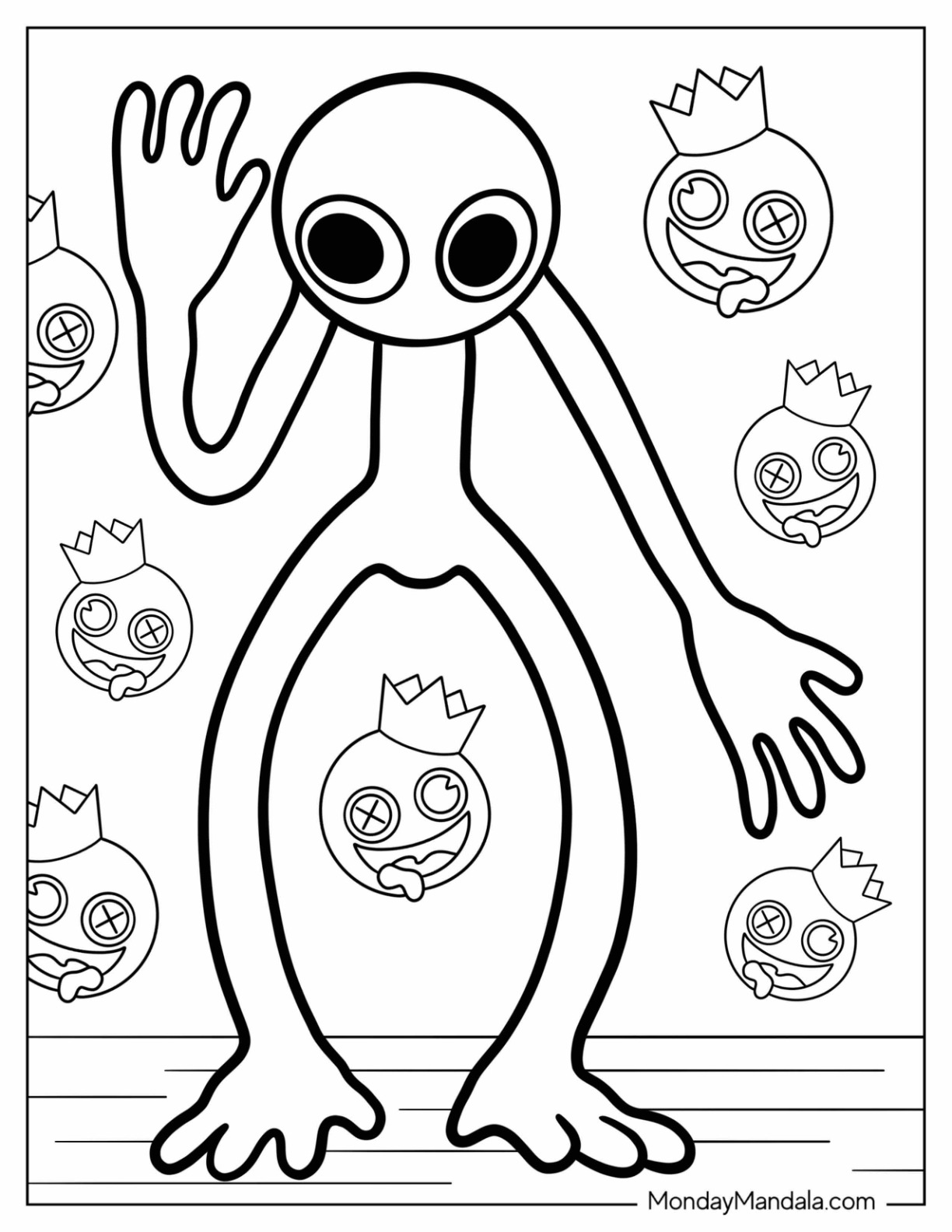 20 Rainbow Friends Coloring Pages (Free PDF Printables)