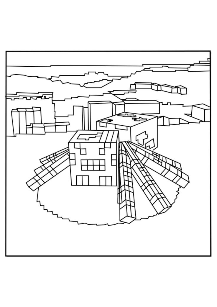 Minecraft Spider Coloring Page ...