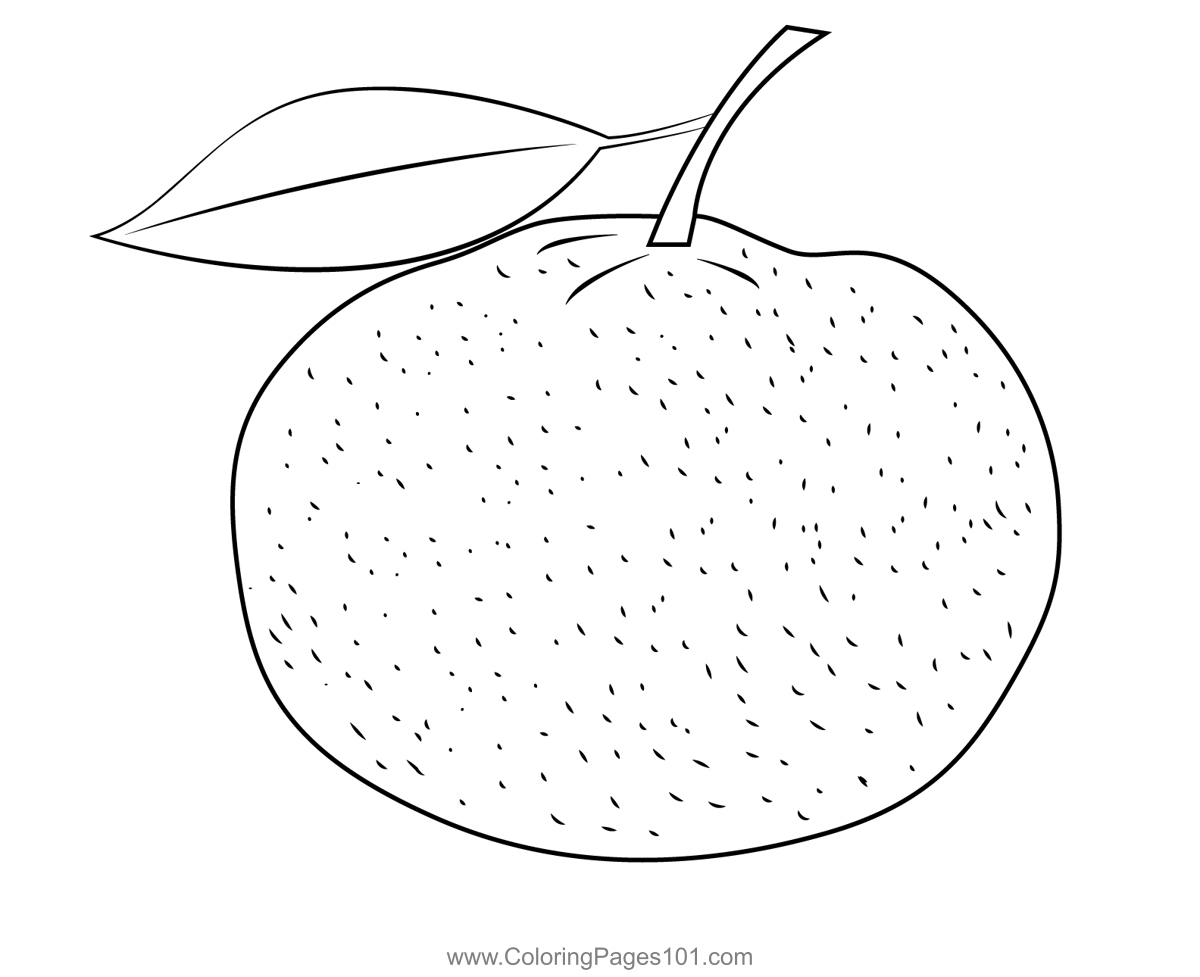 Fresh Mandarin Orange Coloring Page for Kids - Free Mandarin Orange  Printable Coloring Pages Online for Kids - ColoringPages101.com | Coloring  Pages for Kids