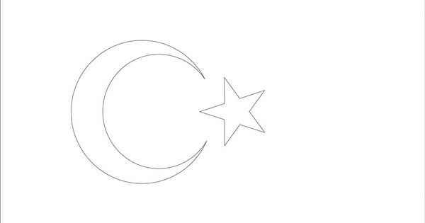 Turkey flag coloring sheet :: Sonlight Core C, Window on the World | Flag  coloring pages, Turkish flag, Turkey flag