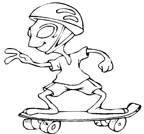 Drawing Skateboard #139333 (Transportation) – Printable coloring pages
