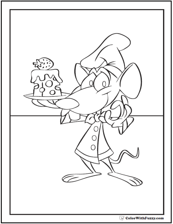 Mouse Coloring Pages To Print And Customize For Kids