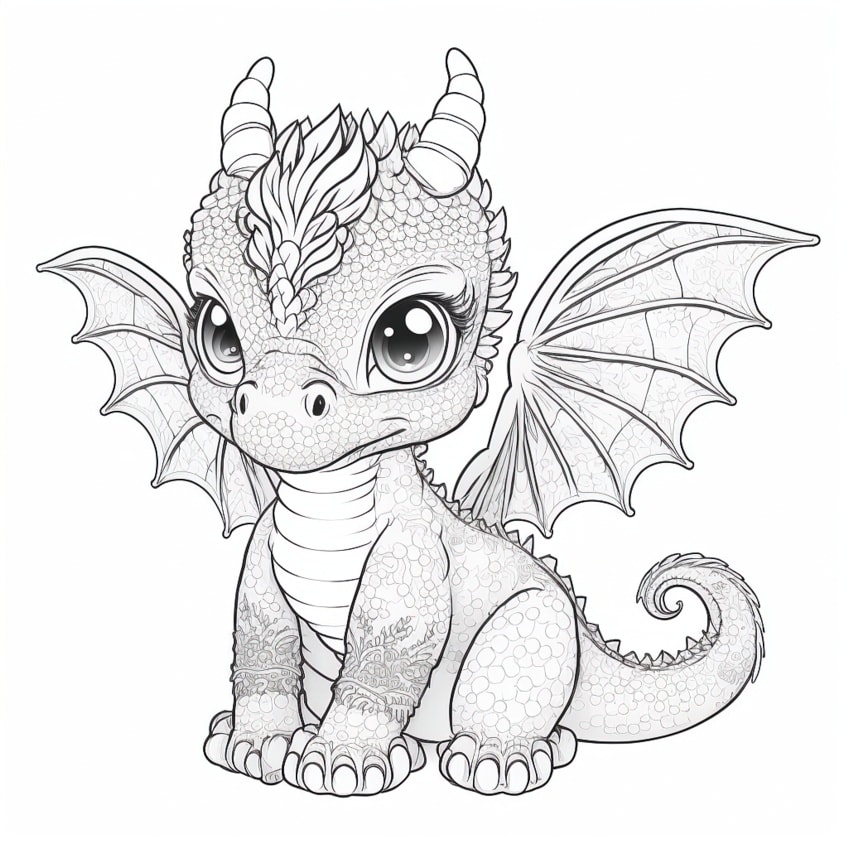 Dragon Coloring Pages - Our 26 Free Dragons to Print and Color