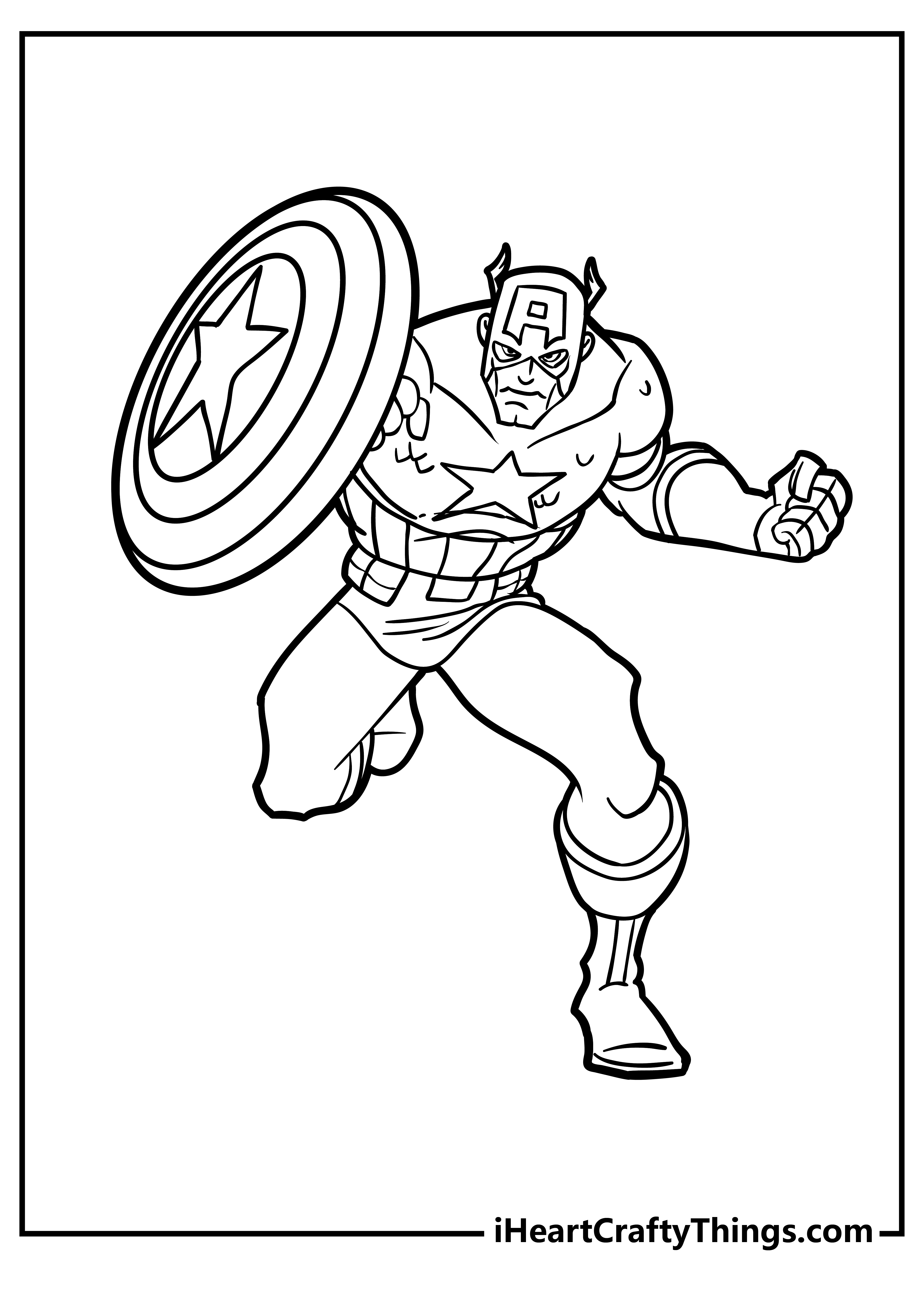 Printable Captain America Coloring Pages (Updated 2023)