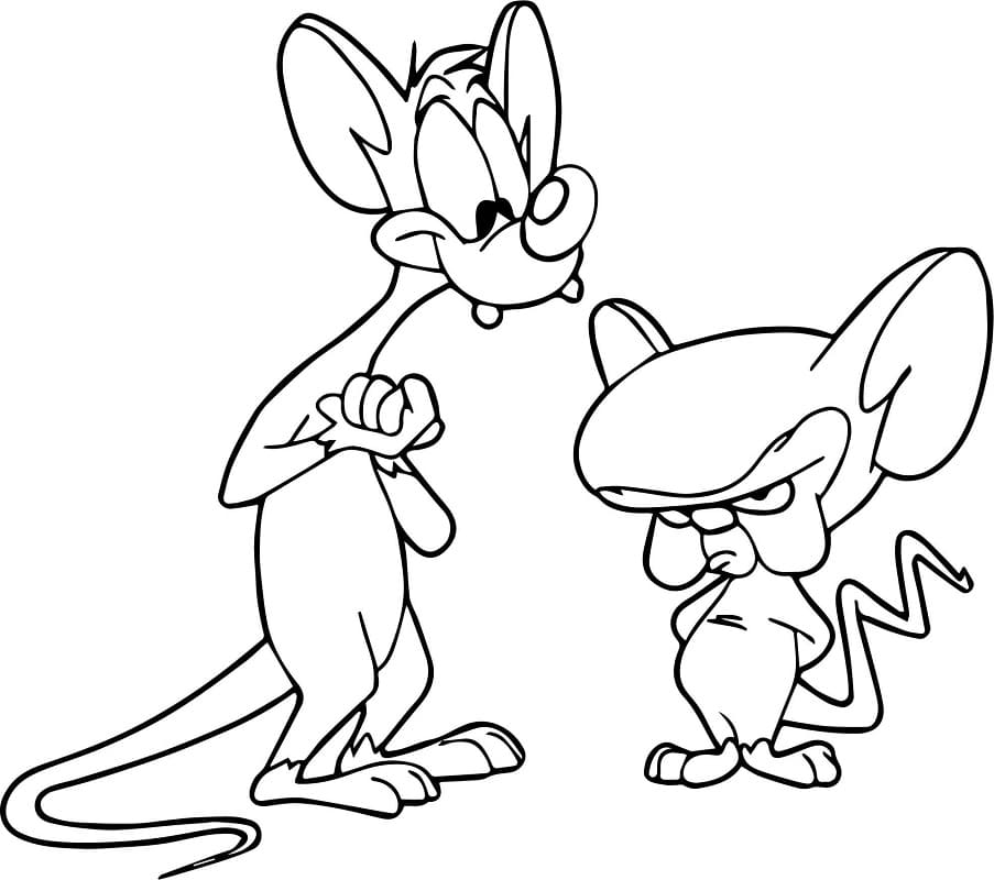 Pinky and the Brain 1 Coloring Page - Free Printable Coloring Pages for Kids