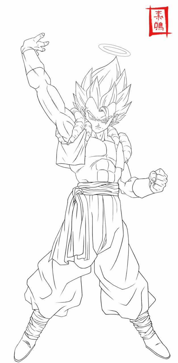 Ultimate Gogeta Lineart by SnaKou on DeviantArt