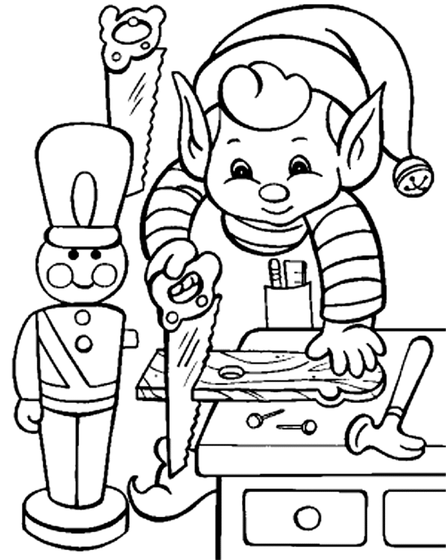 elf coloring pages | Coloring Pages for Kids