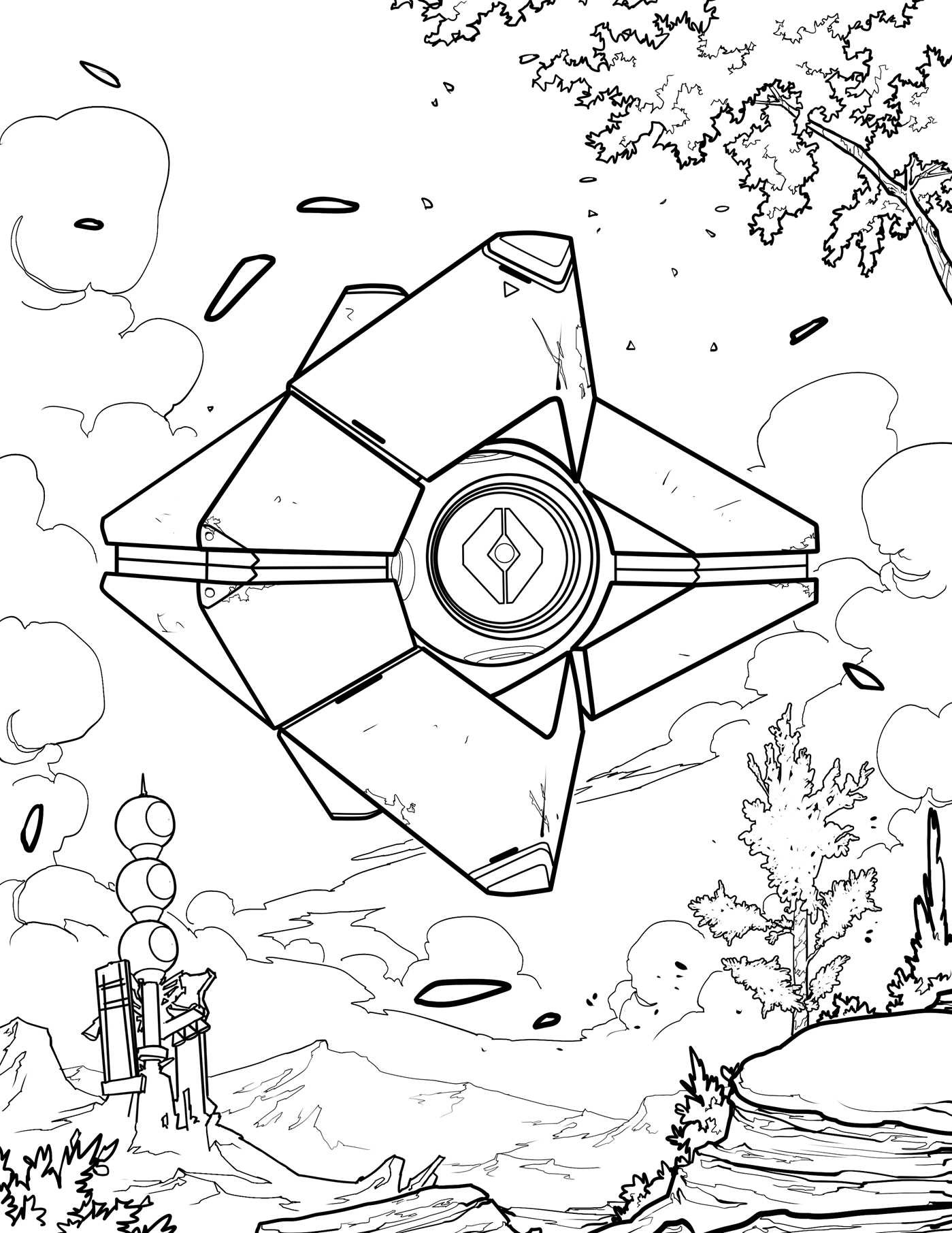 Destiny: The Official Coloring Book | Book by Bungie, Ze Carlos ...