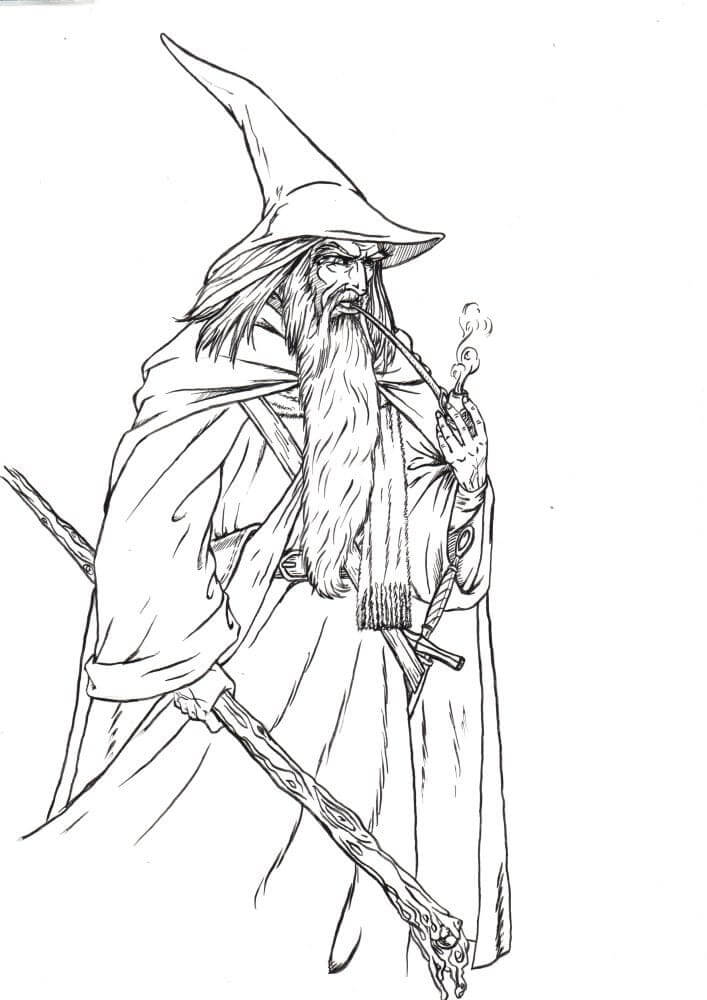 Gandalf Coloring Page - Free Printable Coloring Pages for Kids