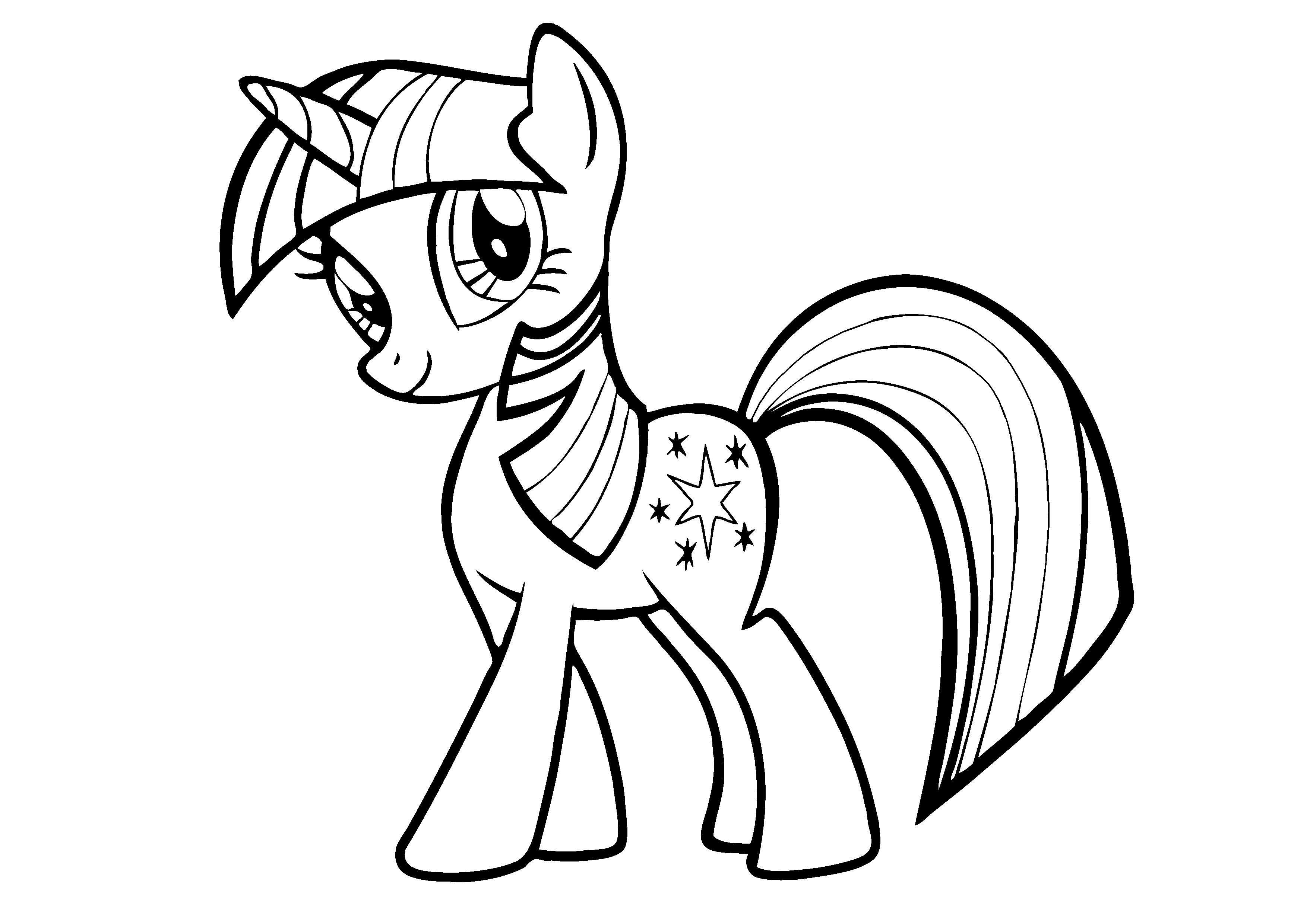 Twilight Sparkle My Little Pony Coloring Pages - Coloring Pages ...