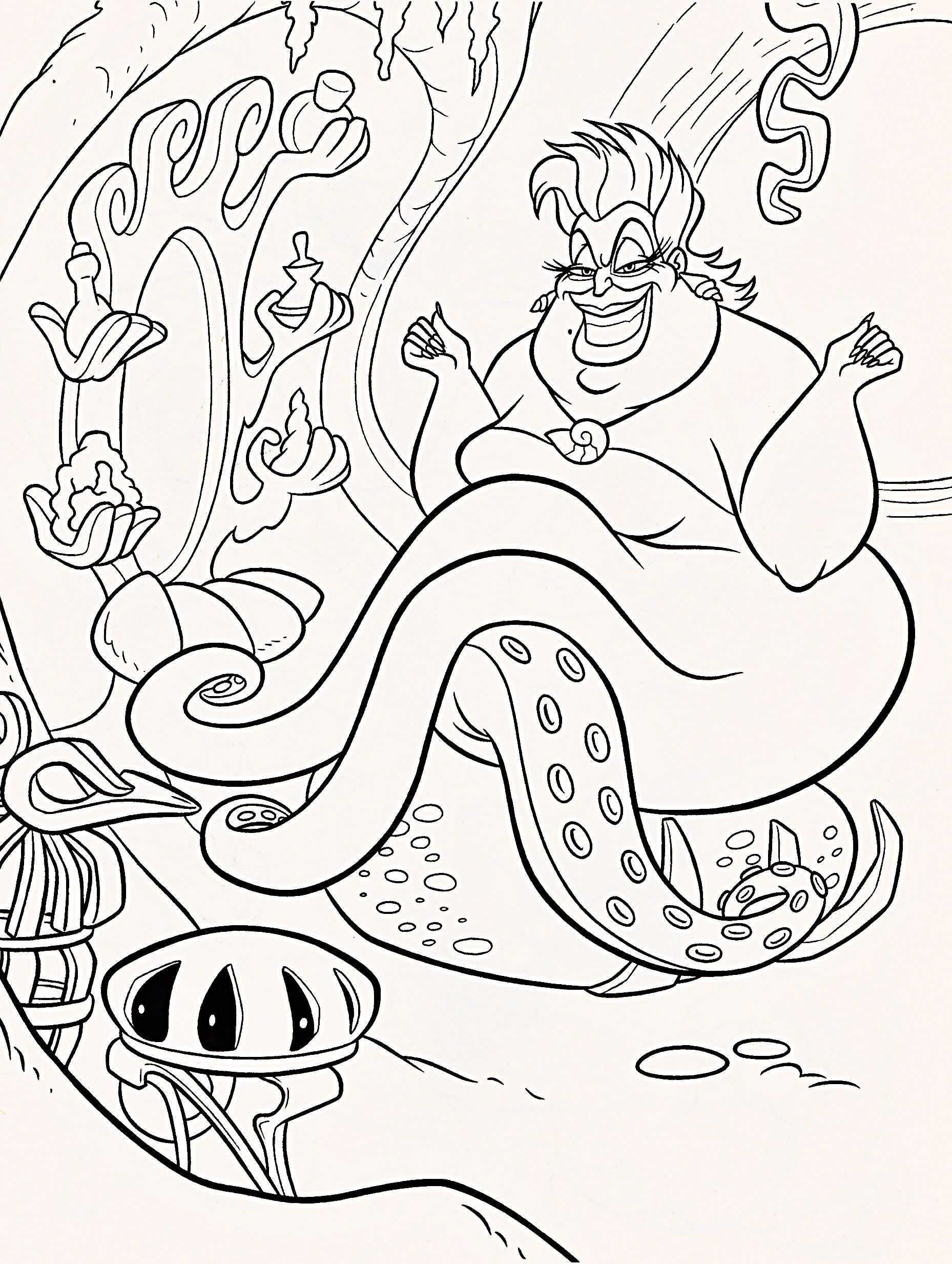 Coloring Pages : Ursula Disney Integer Definition Free Ipad Moana ...