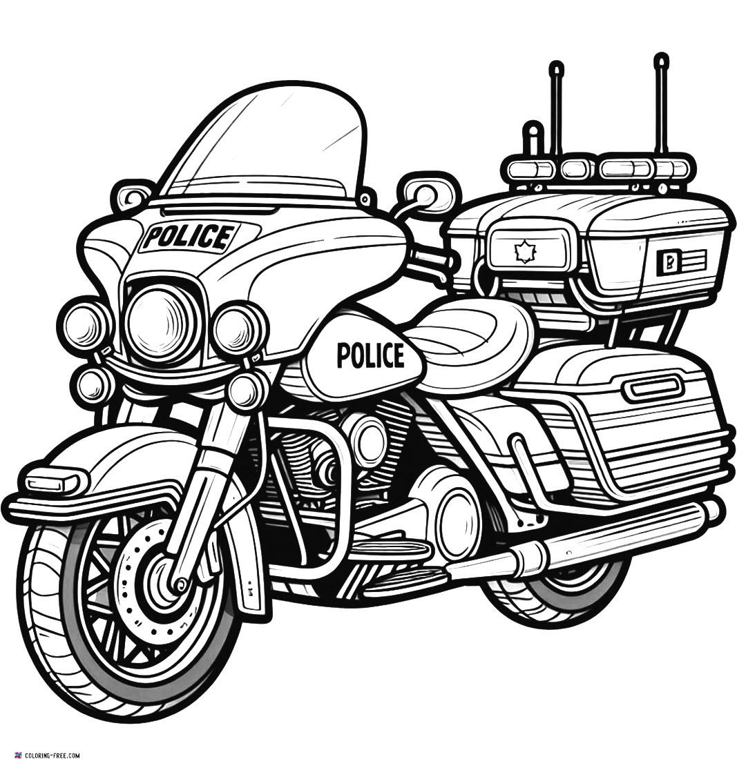 20 Motorcycle Coloring Pages (Free Unique Printables)