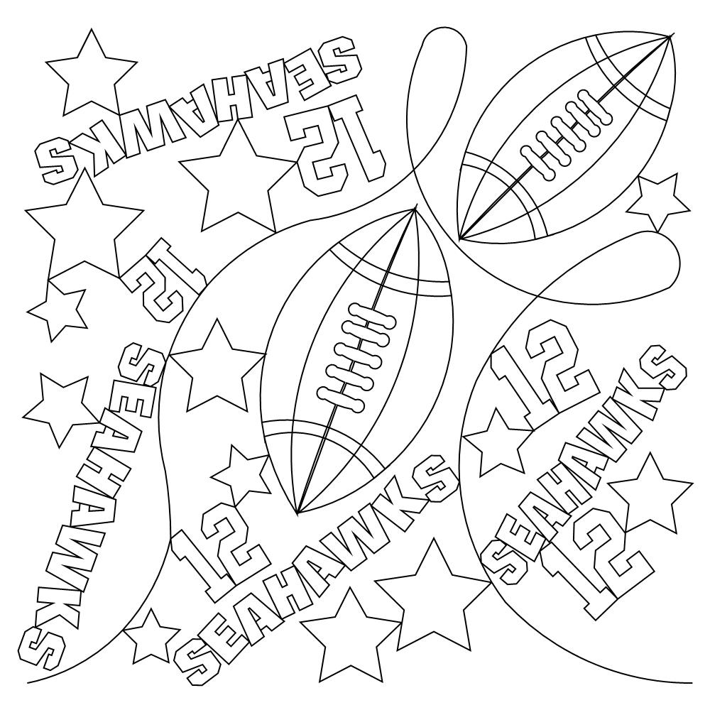 seahawks 12 pano 001 Digital Pattern | Sweet Dreams Quilt Studio - Edge to  Edge Quilting Patterns