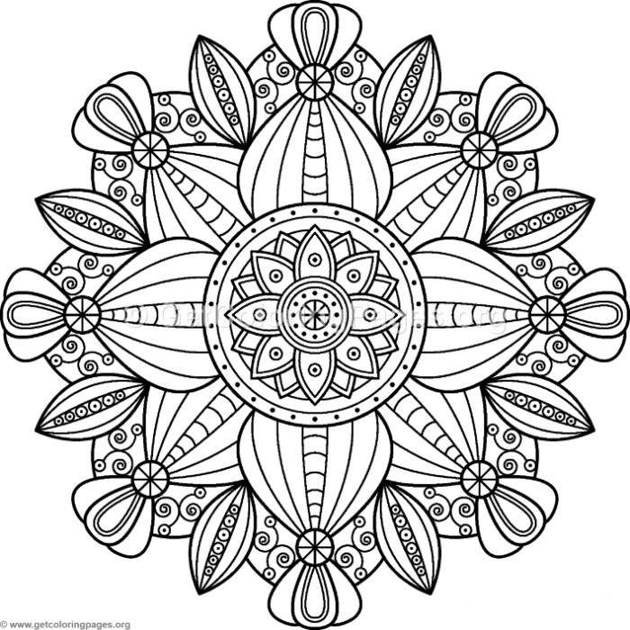 Free Instant Downloads Flower Mandalas Pattern Coloring Pages | Раскраски,  Рисунки, Мандала