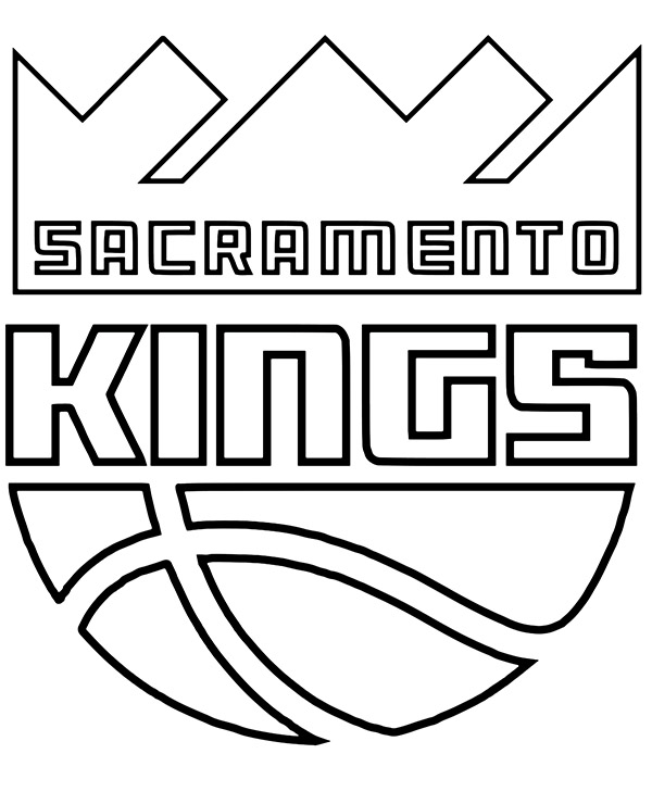 Printable Sacramento Kings logo - Topcoloringpages.net