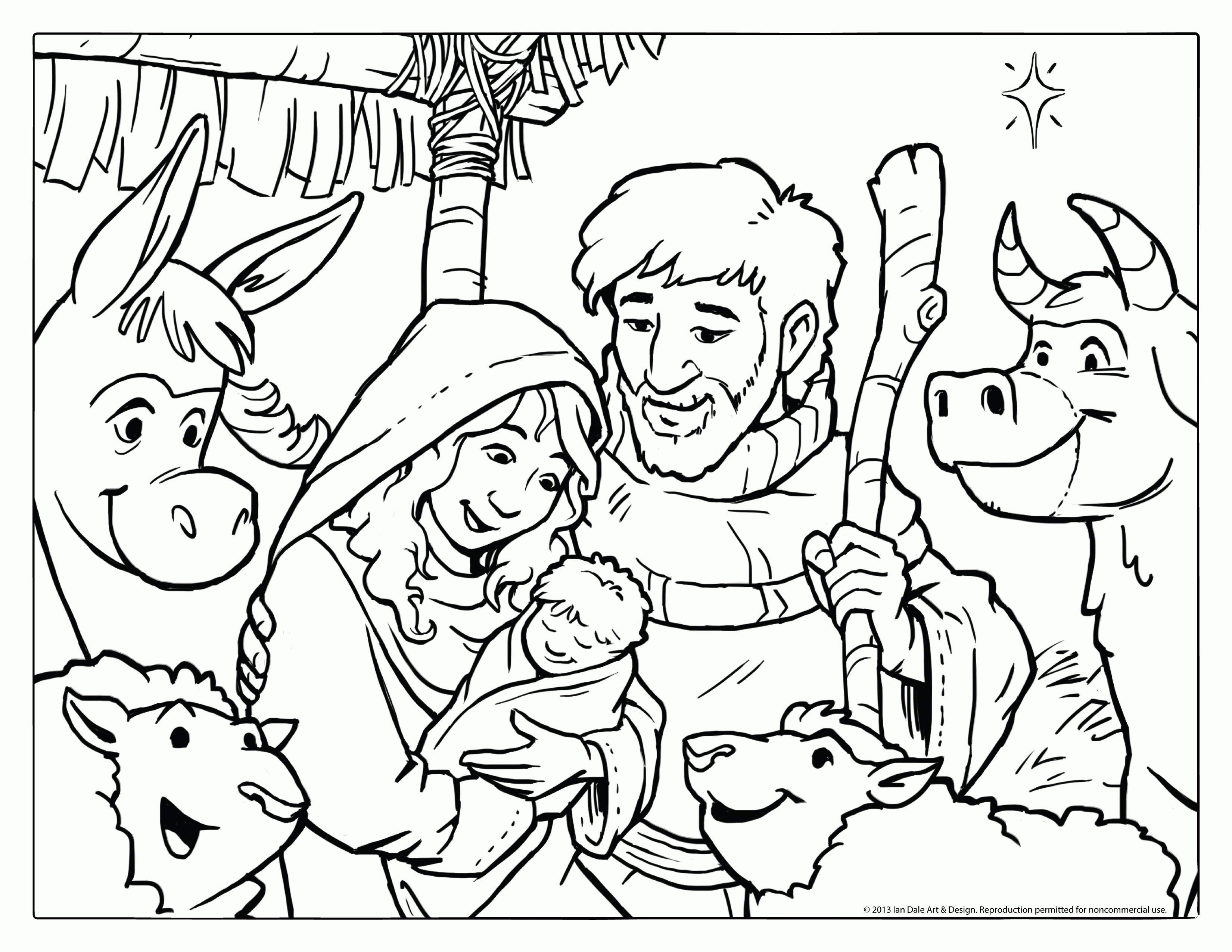 Coloring Pages For Christmas Story - Coloring