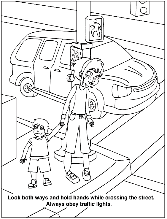 Health and Safety color pages - Coloring pages for kids ...