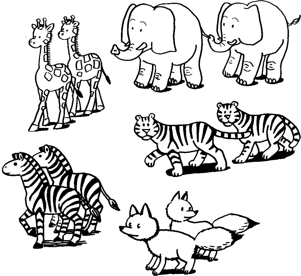 Wild Animal Safari Coloring Pages - High Quality Coloring Pages