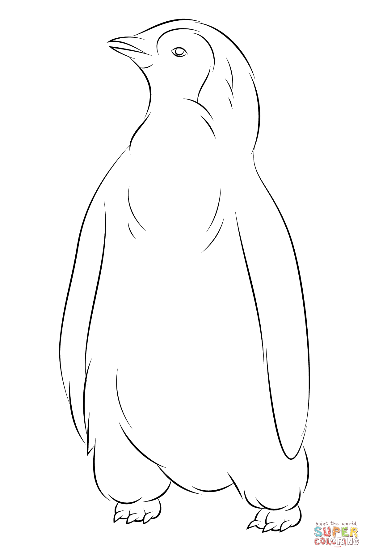 Baby Penguin coloring page | Free Printable Coloring Pages