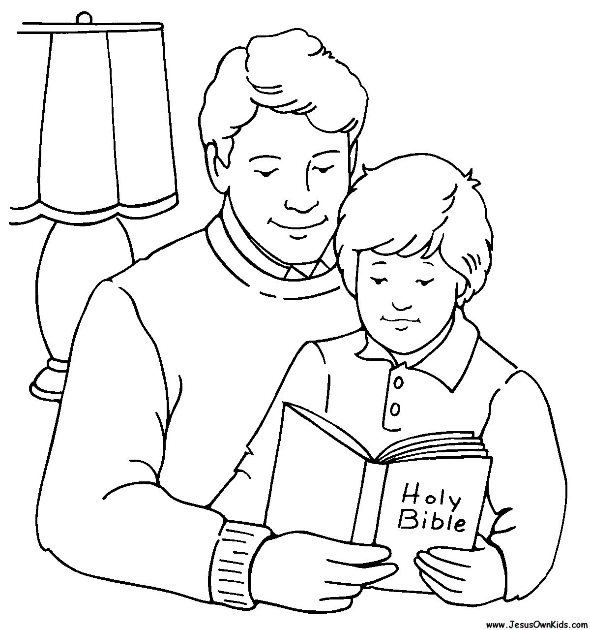 Family Worship – Coloring Page