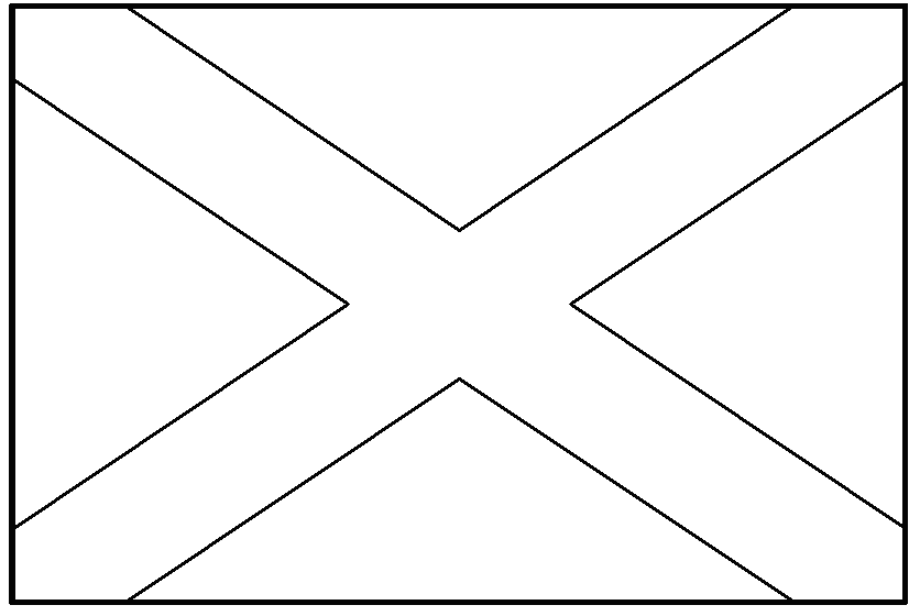 Scotland Flag Coloring Page