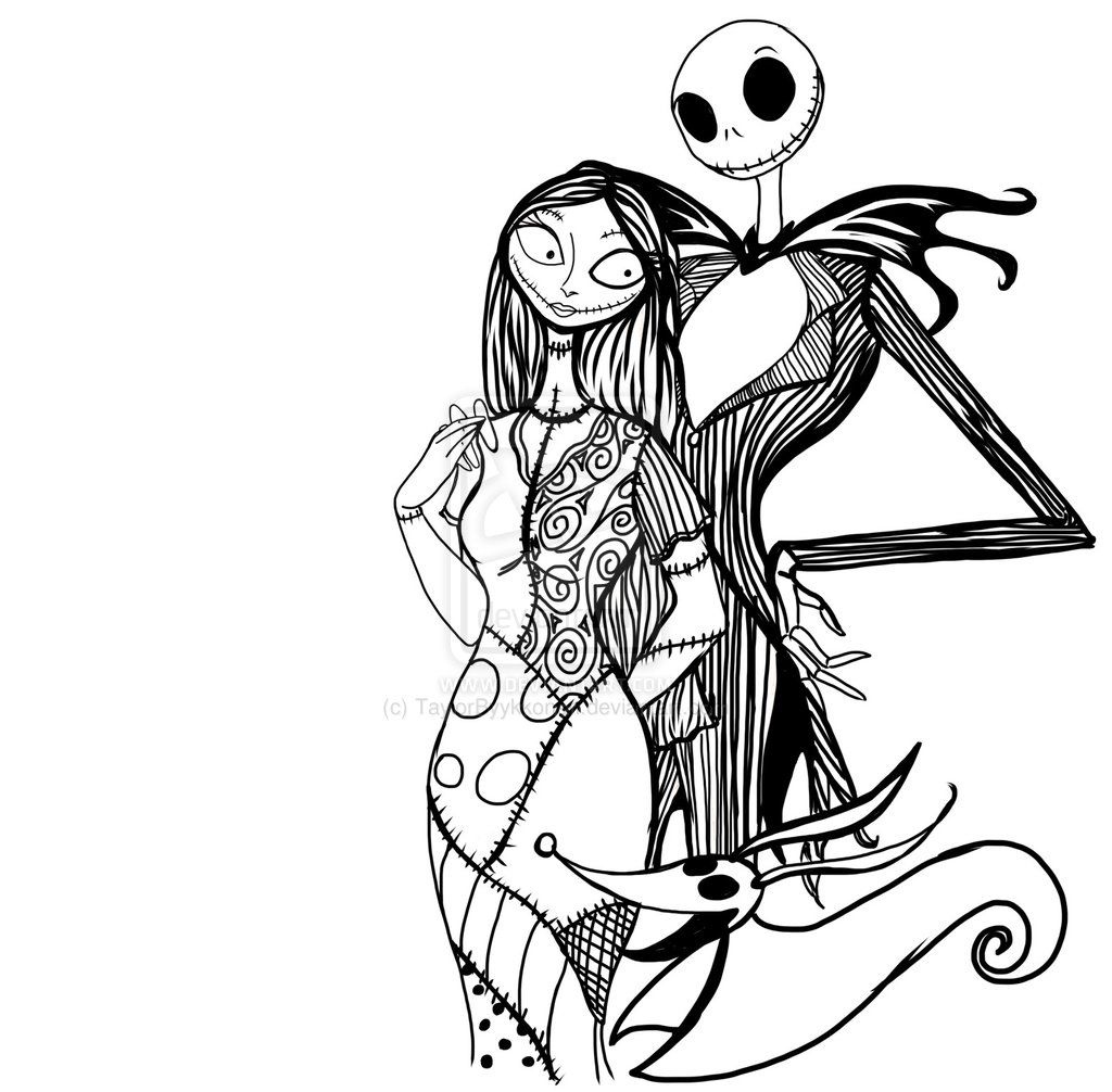 Nightmare before christmas coloring pages | ColoringGoKids