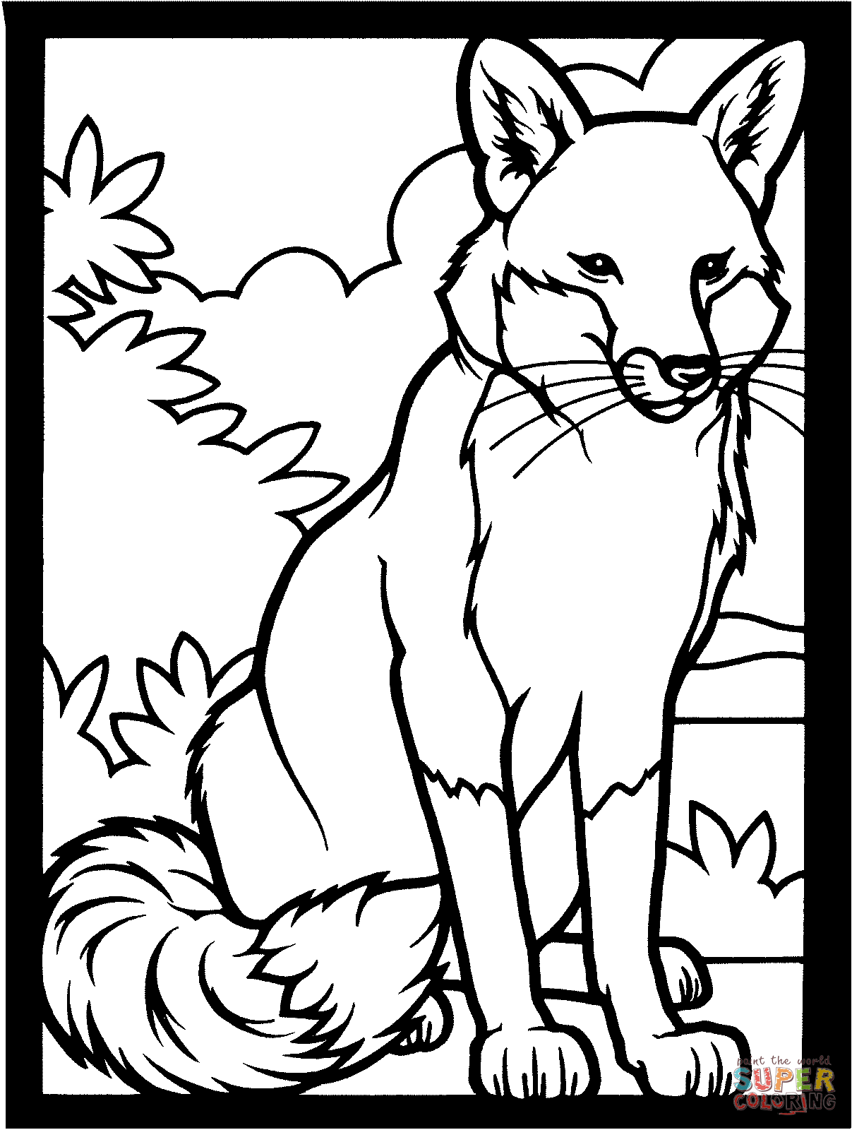 Stained Glass Red Fox coloring page | Free Printable Coloring Pages | Fox coloring  page, Animal coloring pages, Coloring pages