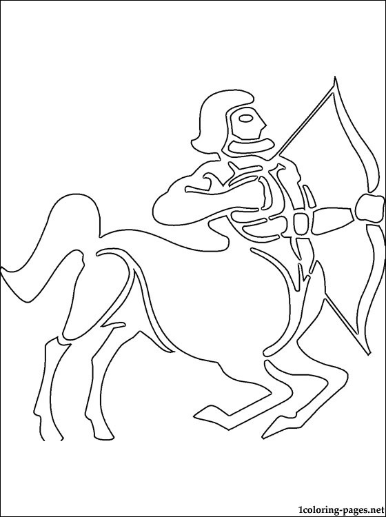 Sagittarius coloring page | Coloring pages