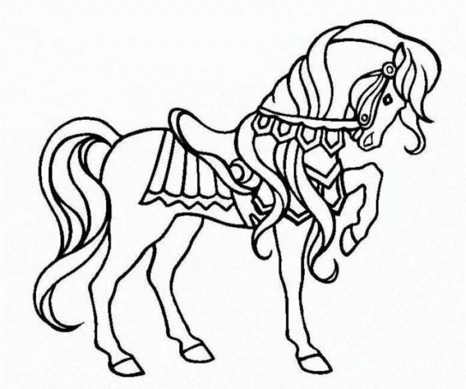 printable barbie horse coloring pages - Clip Art Library