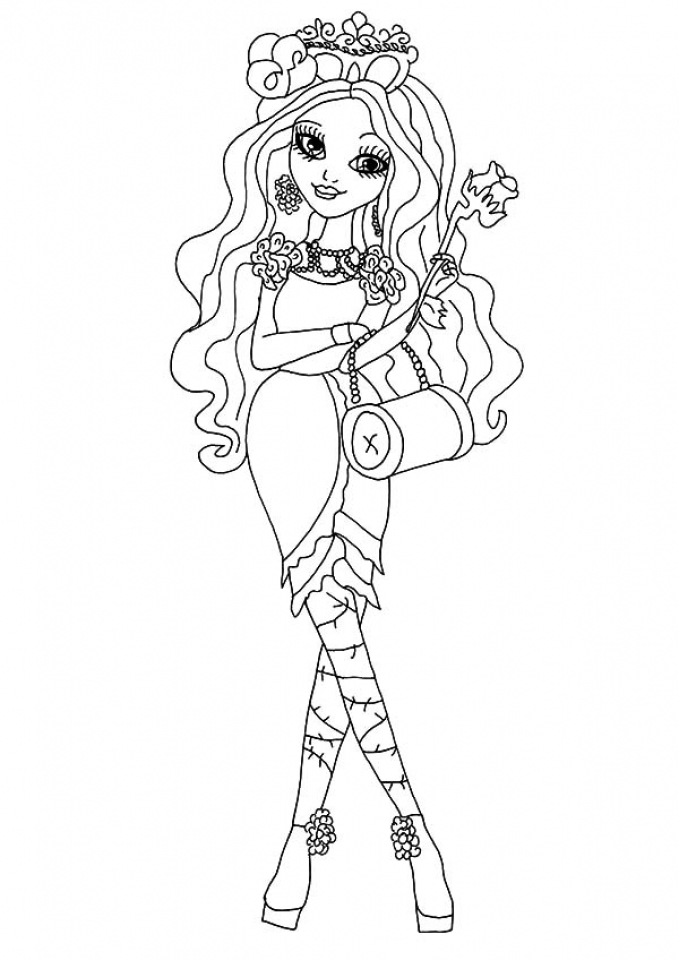 Get This Royal Rebels Ever After High Girl Coloring Page Printable ...