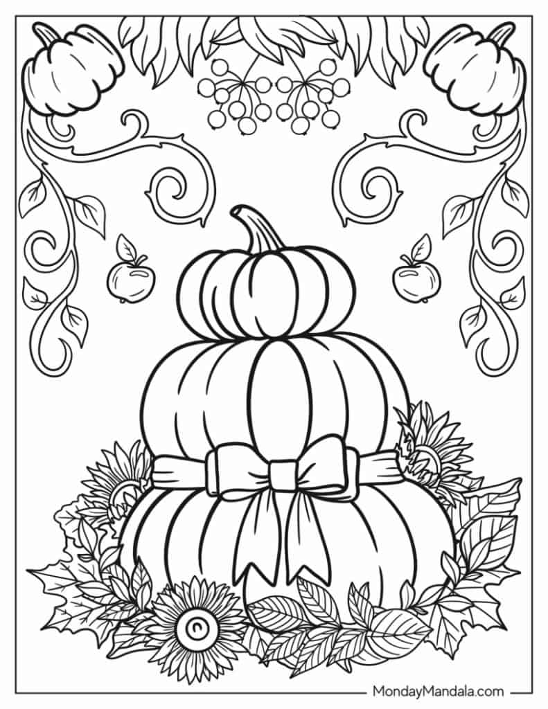 68 Autumn & Fall Coloring Pages (Free ...