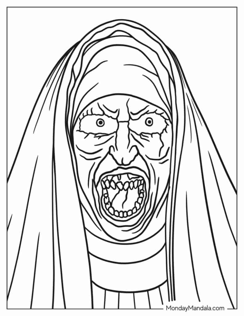 Horror Movies Coloring Pages - Coloring Nation