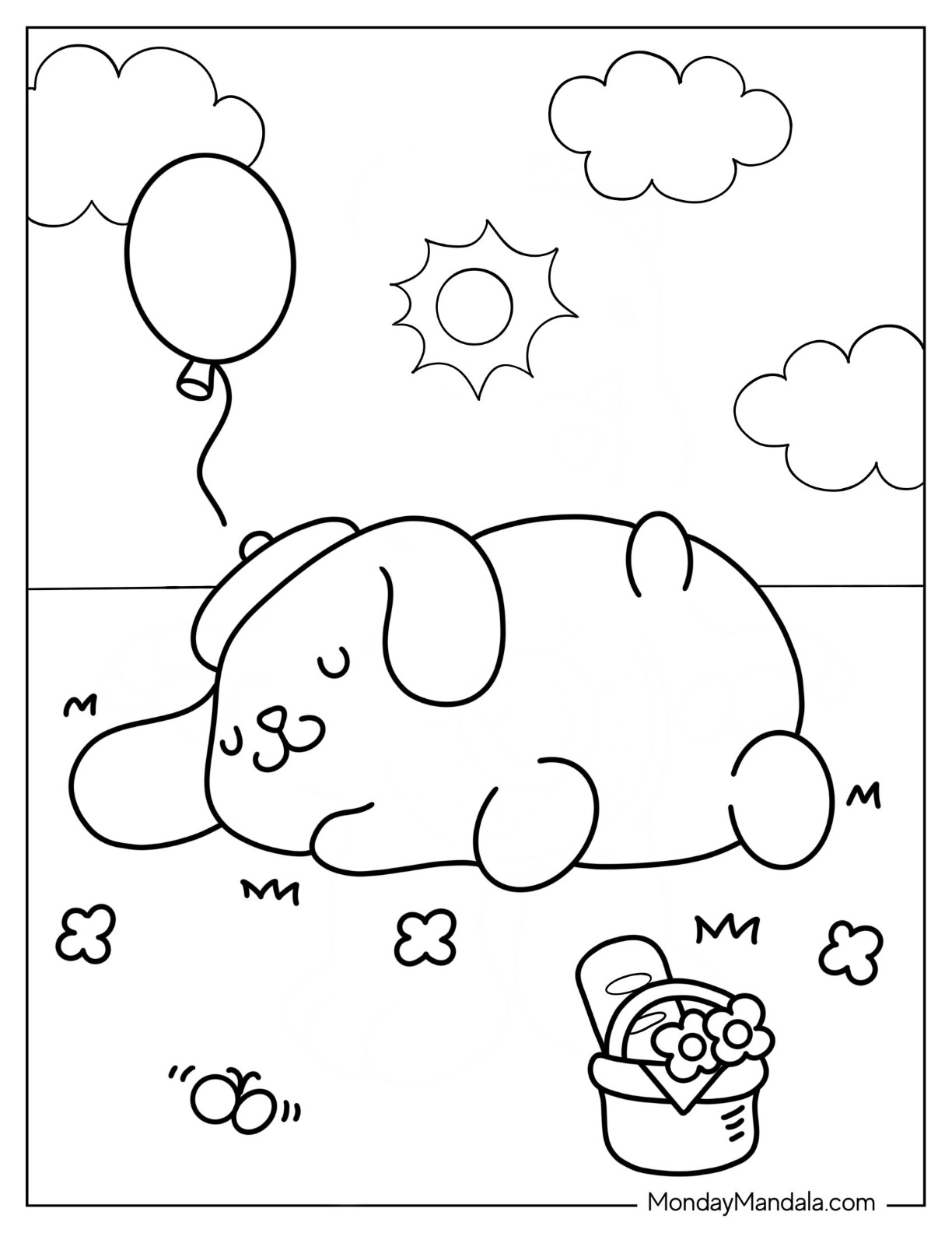 20 Pompompurin Coloring Pages (Free PDF Printables)