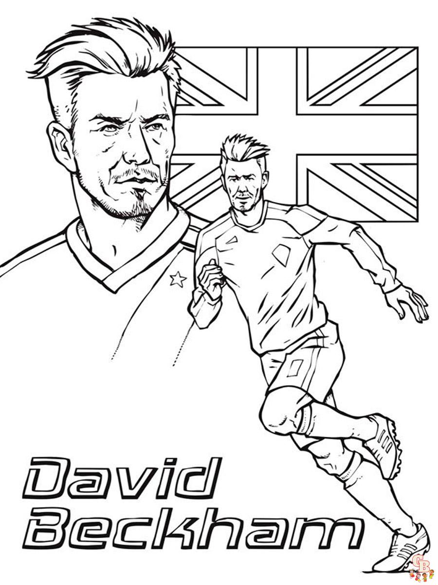 Beste David Beckham kleurplaten voor kinderen | David Beckham Kleurplaat