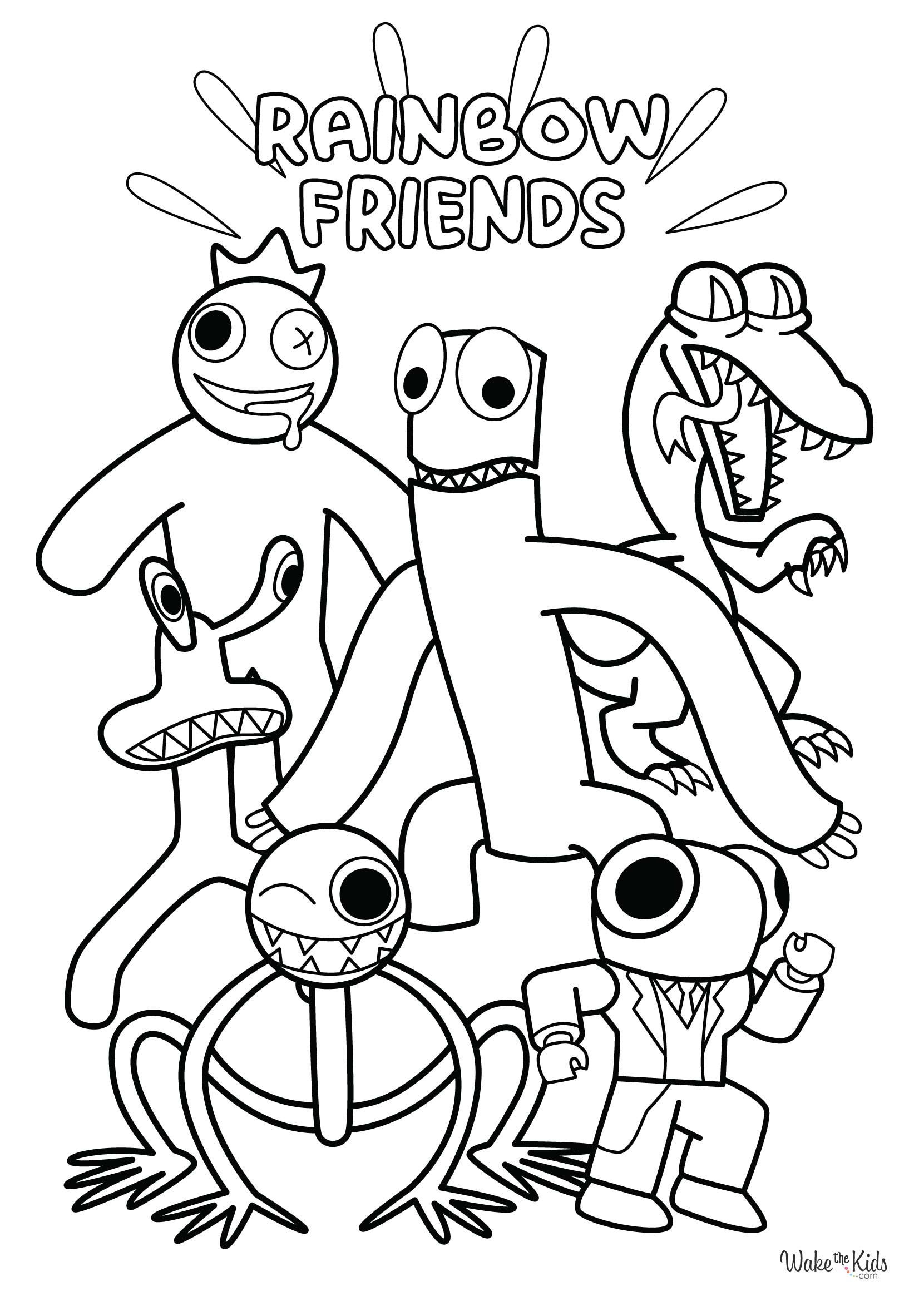 Rainbow Friends Coloring Pages (Free ...