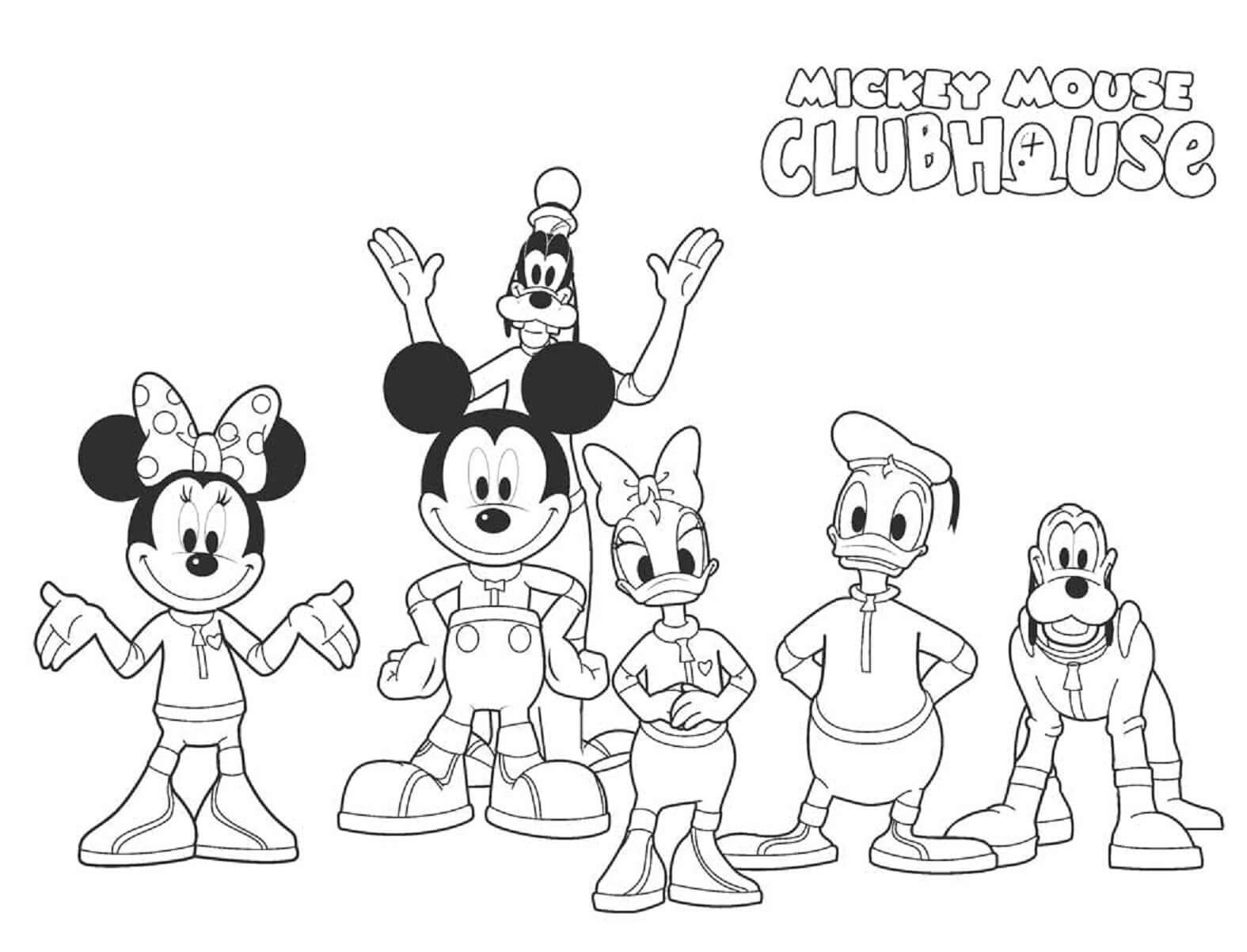 Mickey Mouse and Friends coloring page ...