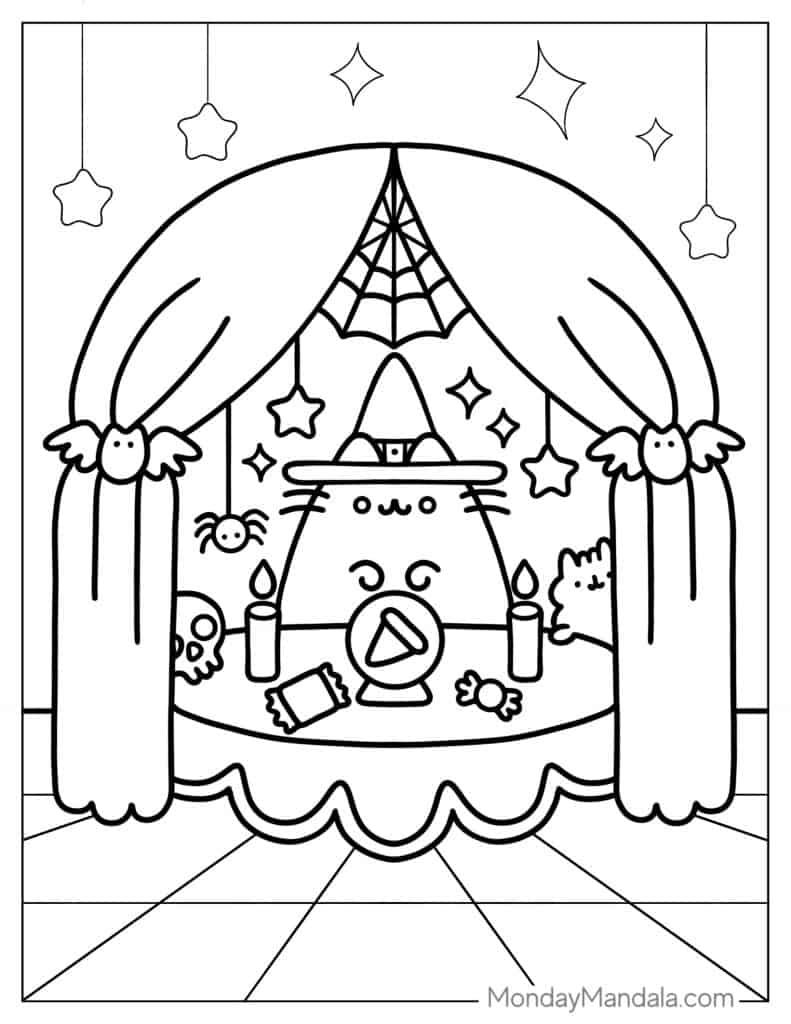 48 Pusheen Coloring Pages (Free PDF ...