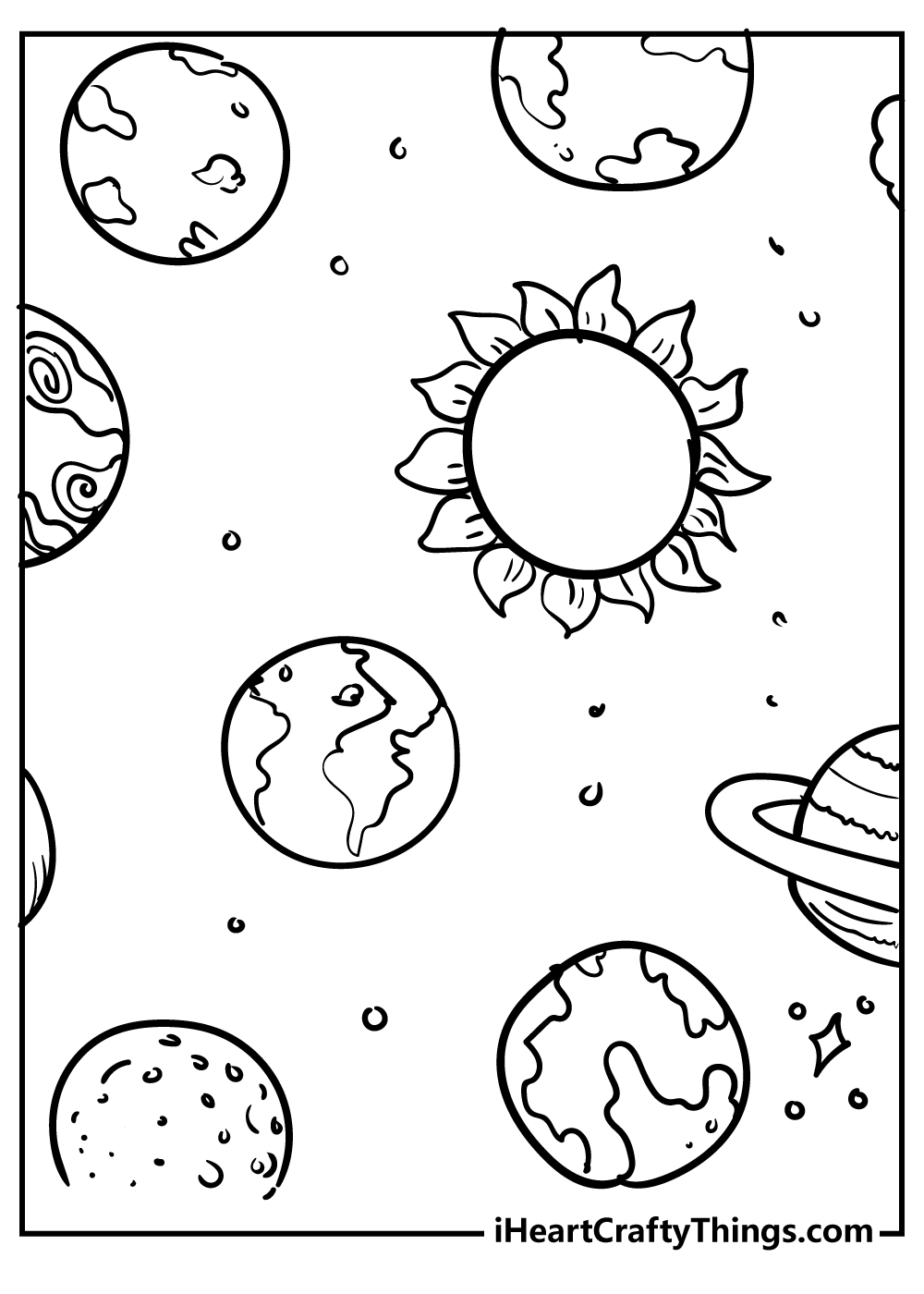 Outer Space Coloring Pages (100% Free ...