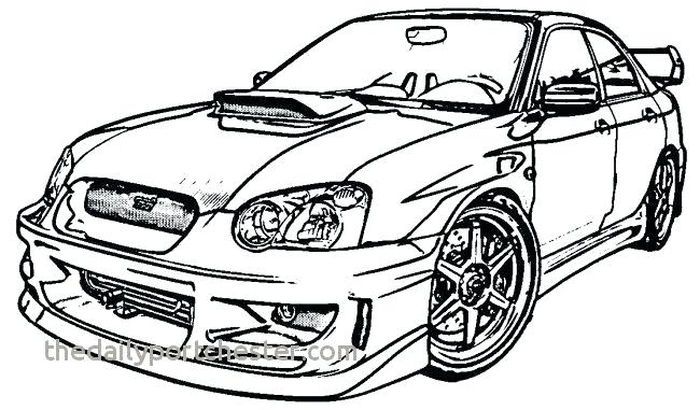 Printable Cars Coloring Pages PDF For ...