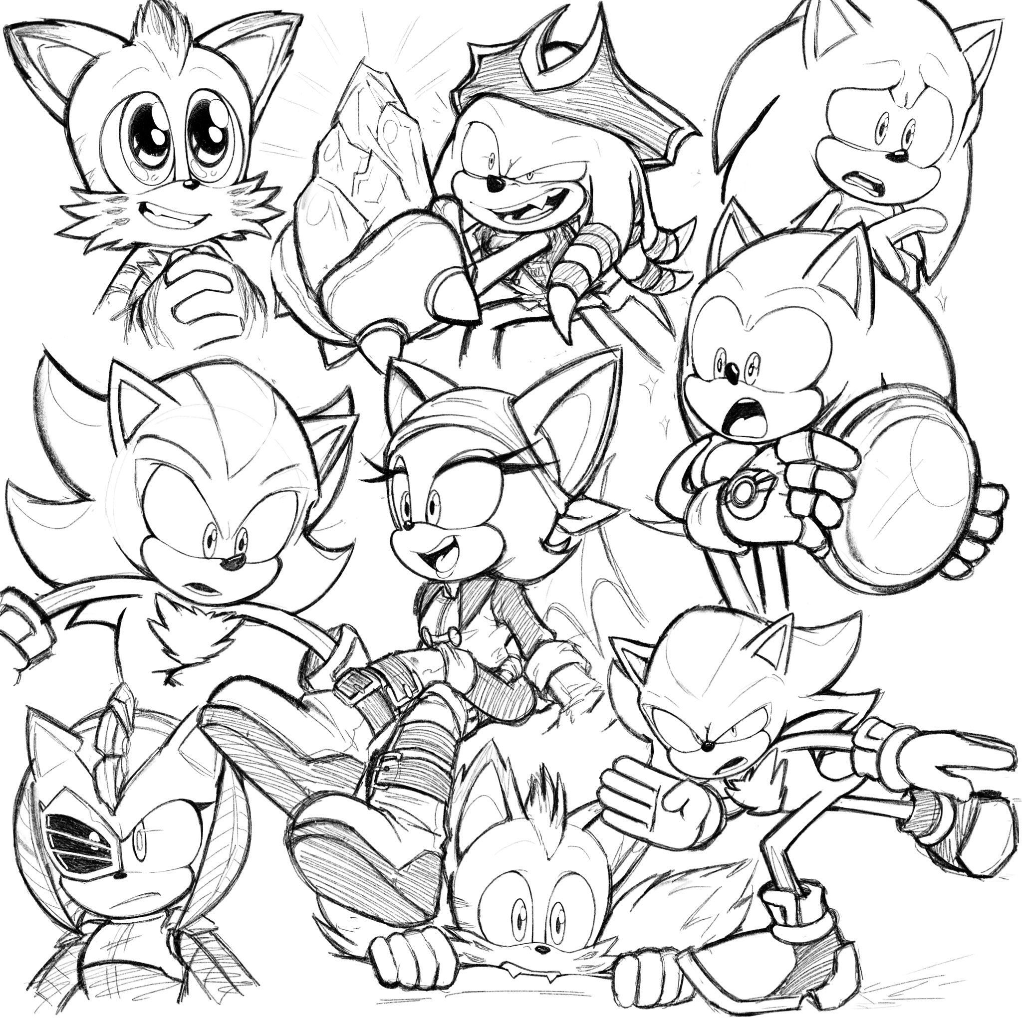 Sonic Prime Coloring Pages - Coloring Nation