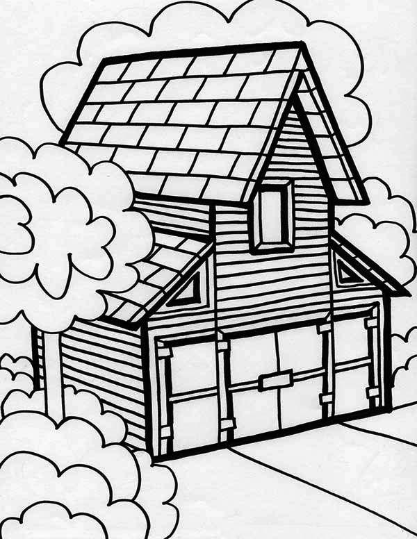 Big Barn House In Houses Coloring Page : Color Luna | Casa para colorir,  Páginas para colorir, Desenhos para colorir