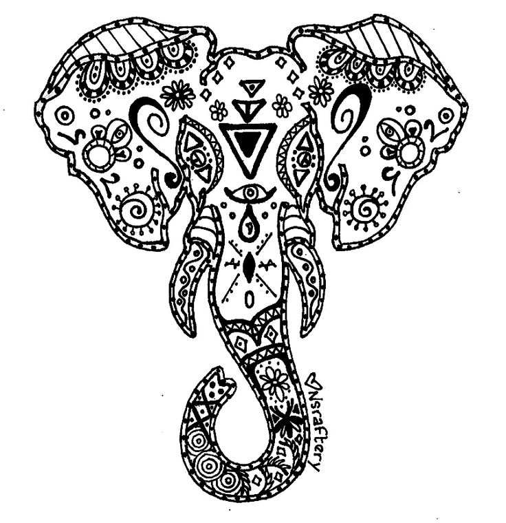 Adult Mandala Coloring Pages Elephant - Get Coloring Pages