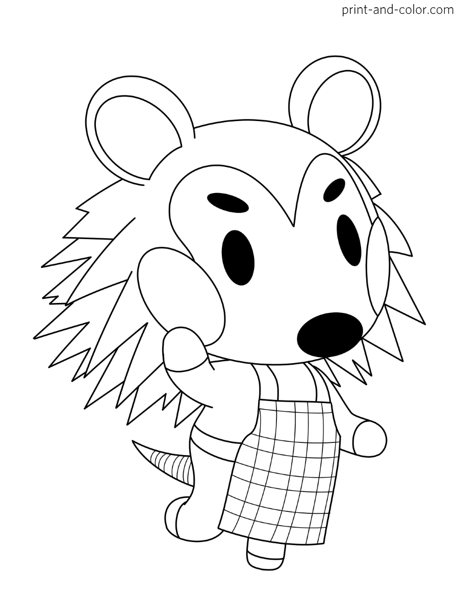 Animal Crossing coloring pages | Print and Color.com