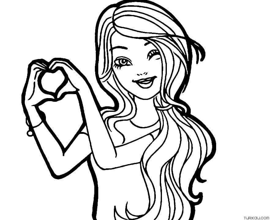 Barbie Doll Coloring Page » Turkau