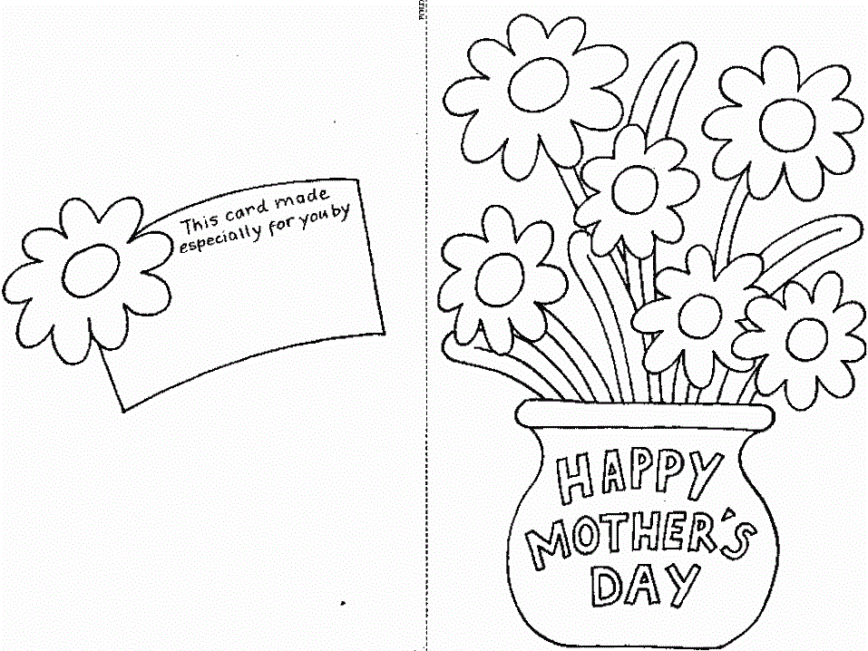 Mother's Day Cards Coloring Pages - Get Coloring Pages
