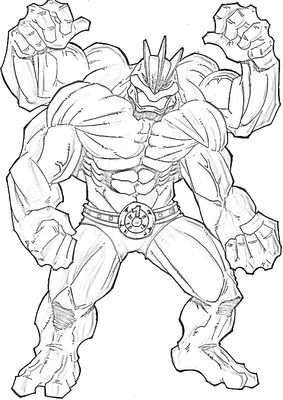 Machamp Coloring Pages - Free Printable Coloring Pages for Kids