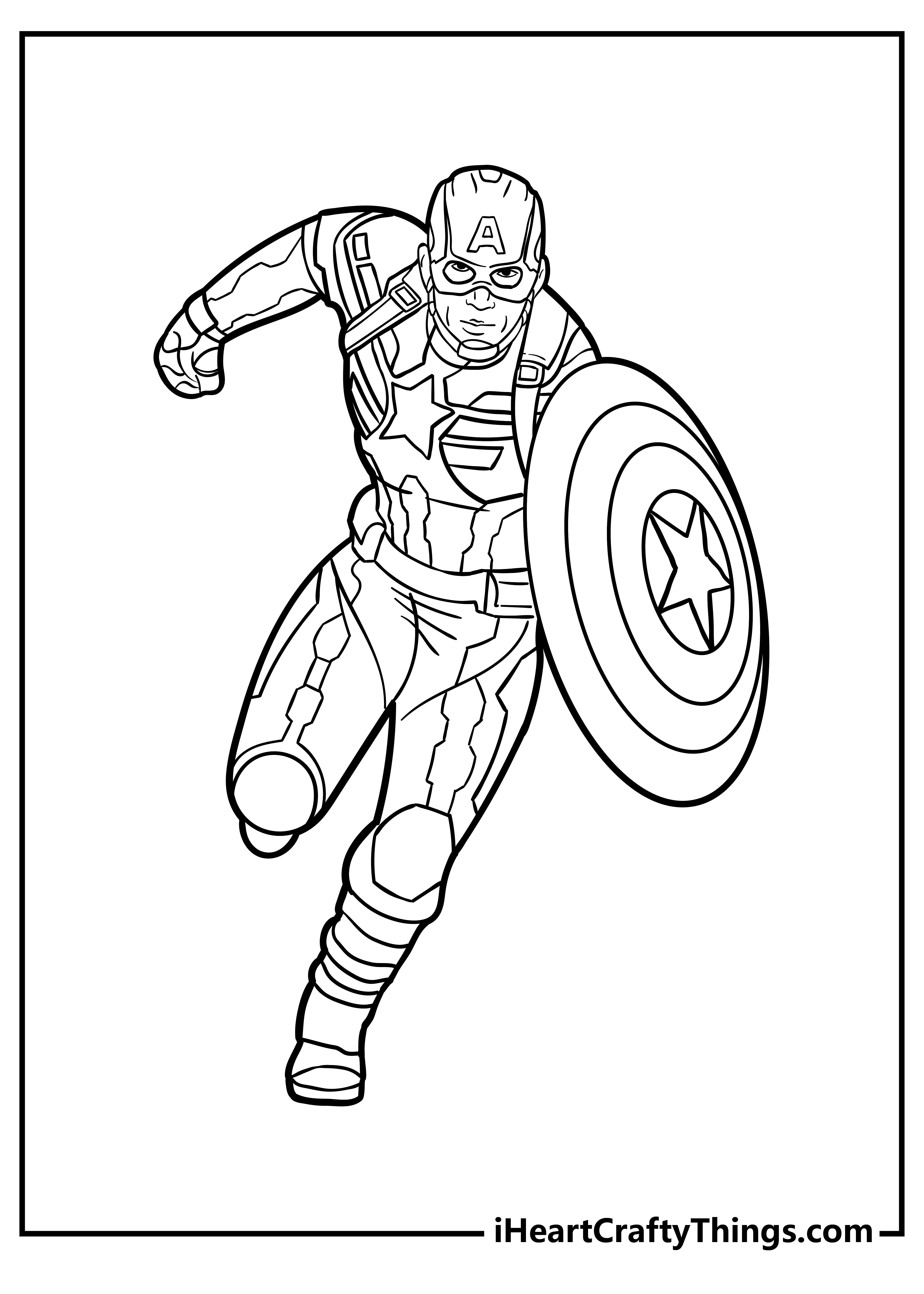 Printable Captain America Coloring Pages (Updated 2023)