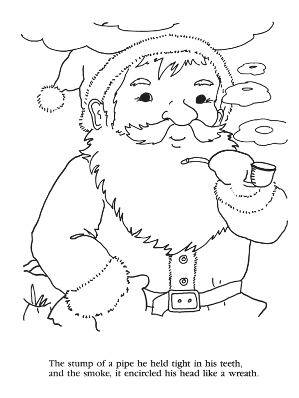 Simply Christmas The Night Before Christmas Coloring Page Twas ...